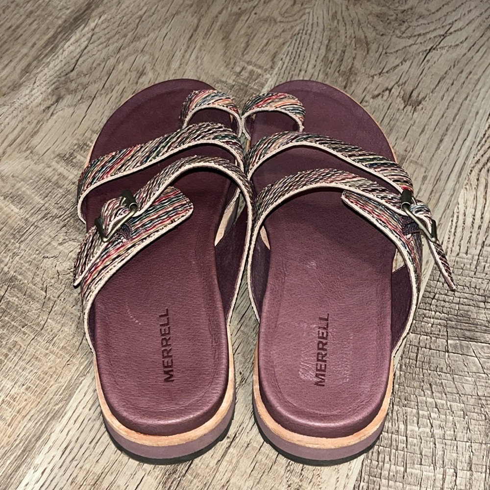 MERRELL Womens Juno Adjustable Buckled Straps Slide Sandals US 8 - Picture 2 of 4